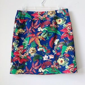 Talbots Tropical Floral Pencil Skirt